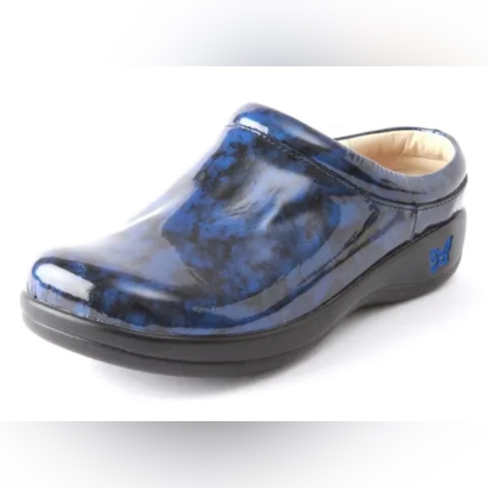 Alegria Black & Blue Kayla Storm Patent Leather - EU 38 US 8/8.5